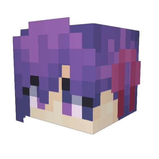 Zxc03 Minecraft avatar head, 3D render