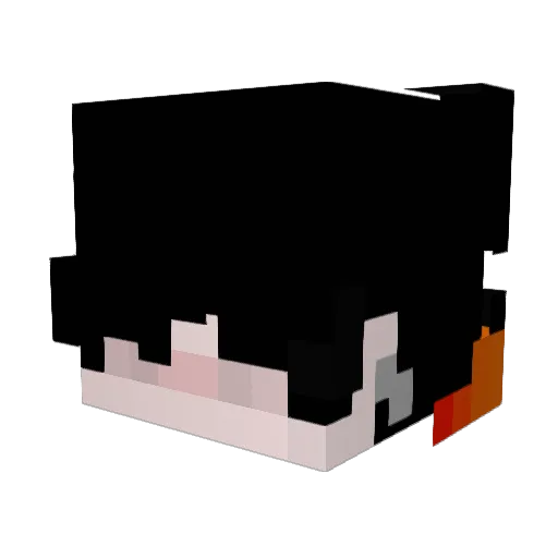 Zxck__v Minecraft avatar head, 3D render