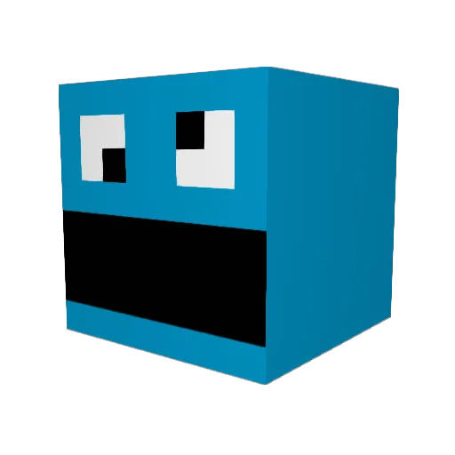 Zxckehh Minecraft avatar head, 3D render