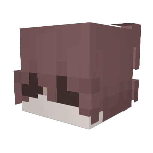 Zxep Minecraft avatar head, 3D render
