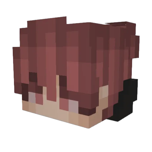 Zxerto Minecraft avatar head, 3D render