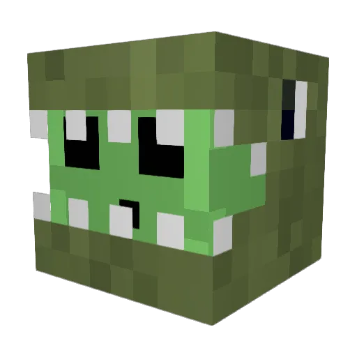 Zxfyr Minecraft avatar head, 3D render
