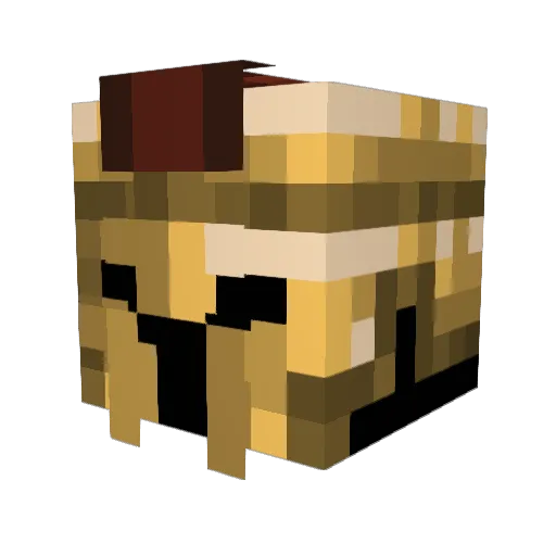 Zxkko Minecraft avatar head, 3D render