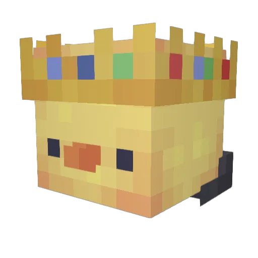 Zxkwastaken Minecraft avatar head, 3D render