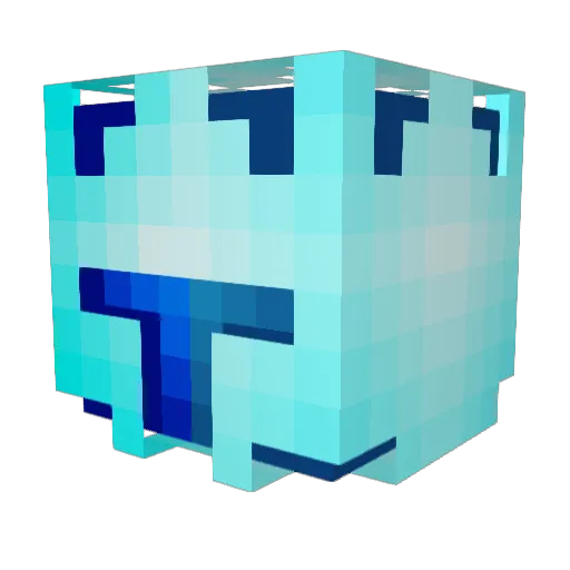 Zxnks Minecraft avatar head, 3D render