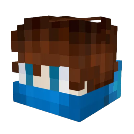 Zxris Minecraft avatar head, 3D render
