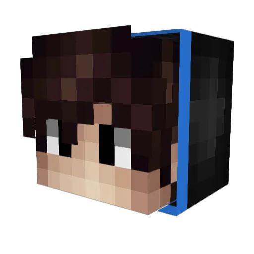 Zxx0321 Minecraft avatar head, 3D render