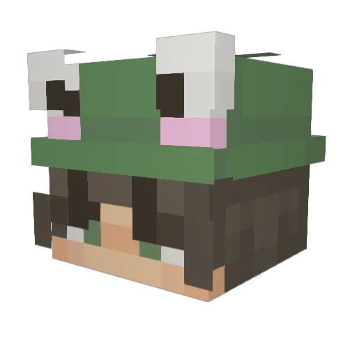 Zxyt Minecraft avatar head, 3D render