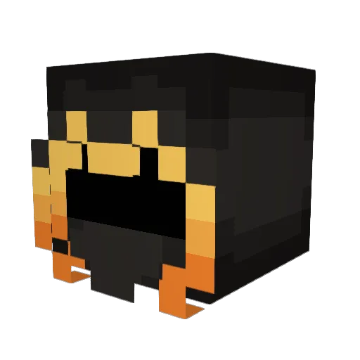 ZyBuzz Minecraft avatar head, 3D render
