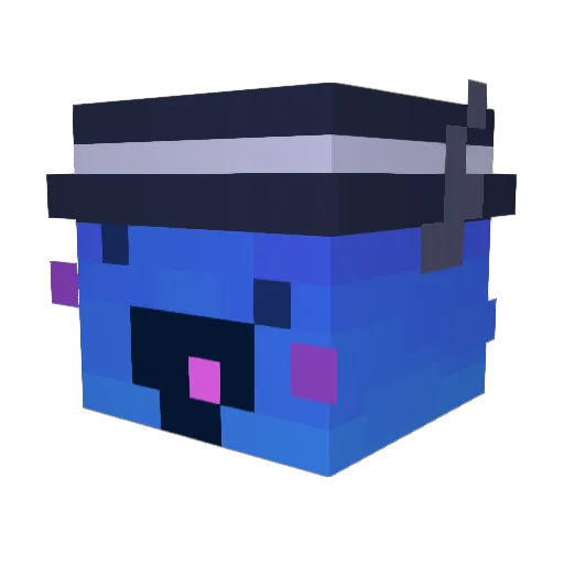 ZyIcy Minecraft avatar head, 3D render