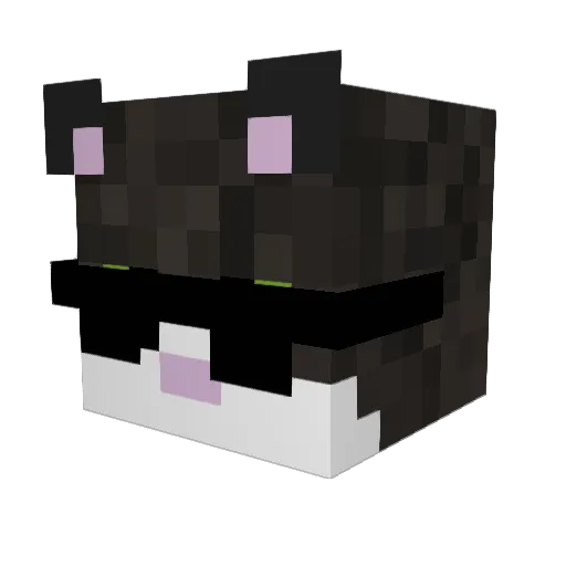 ZySIK Minecraft avatar head, 3D render