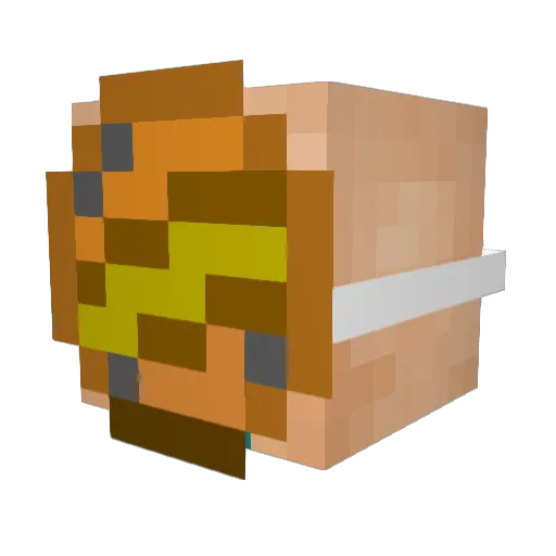 Zyagaimo114 Minecraft avatar head, 3D render