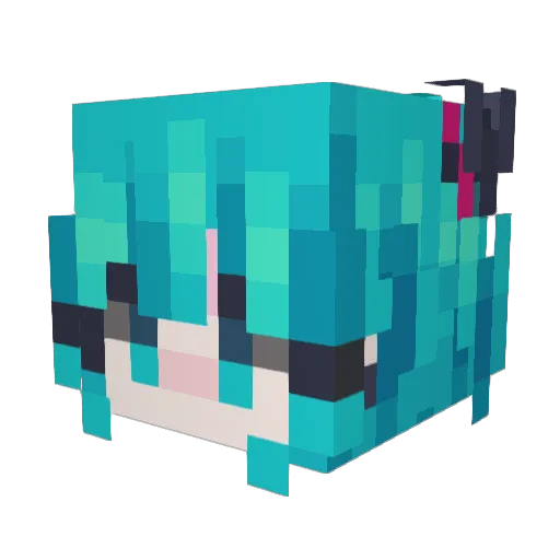 ZyanGood Minecraft avatar head, 3D render