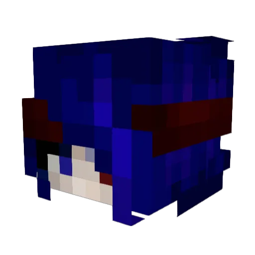 Zyanthe Minecraft avatar head, 3D render