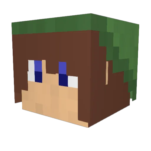 Zyar99 Minecraft avatar head, 3D render