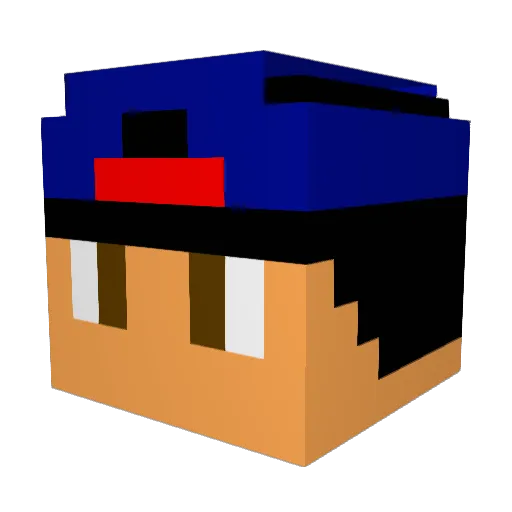 Zyarris Minecraft avatar head, 3D render