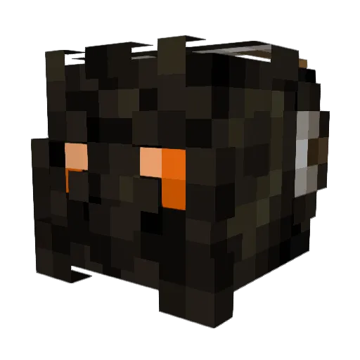 Zyb4r Minecraft avatar head, 3D render