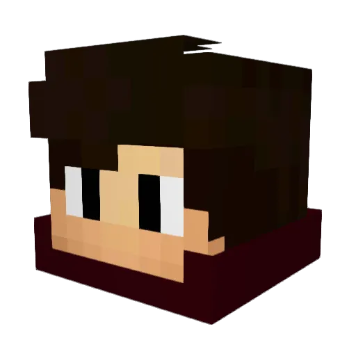 Zybo Minecraft avatar head, 3D render