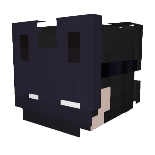 Zydohr Minecraft avatar head, 3D render
