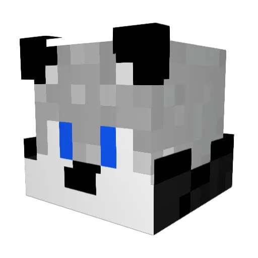 Zyevek Minecraft avatar head, 3D render