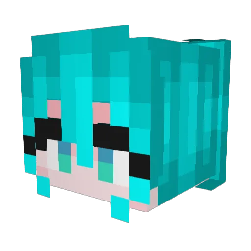 ZyferNicer Minecraft avatar head, 3D render