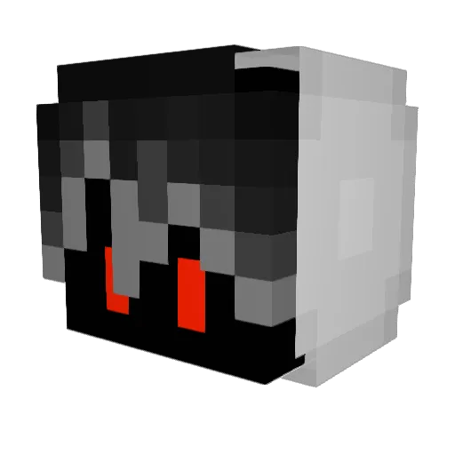 Zyferrr_ Minecraft avatar head, 3D render
