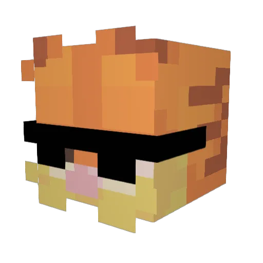 Zyga_Gaming Minecraft avatar head, 3D render