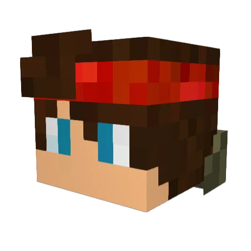 Zyghar Minecraft avatar head, 3D render