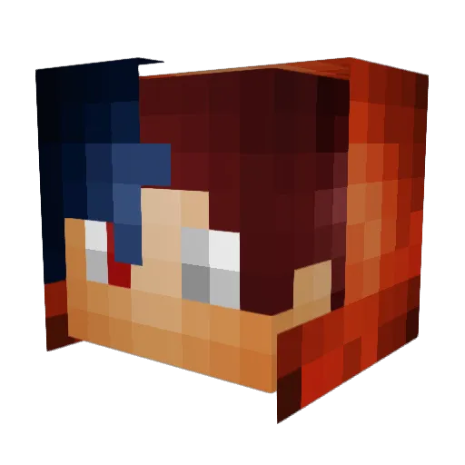 Zygo6089 Minecraft avatar head, 3D render