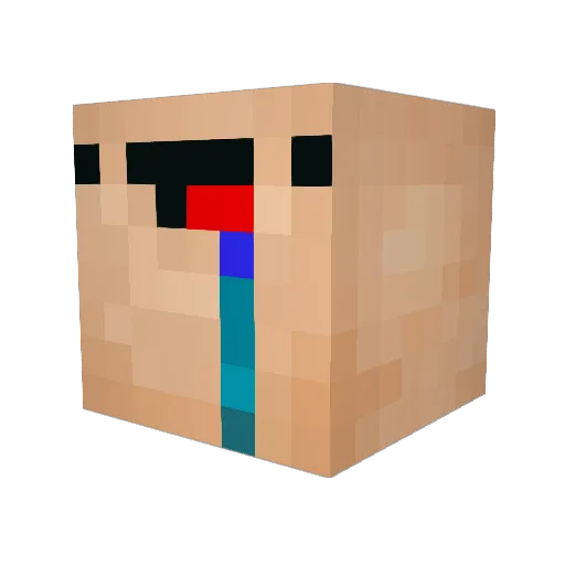 Zyisrb Minecraft avatar head, 3D render
