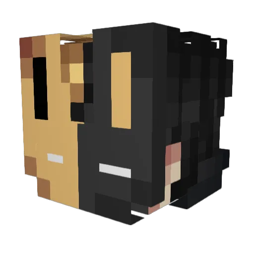 Zyker00 Minecraft avatar head, 3D render