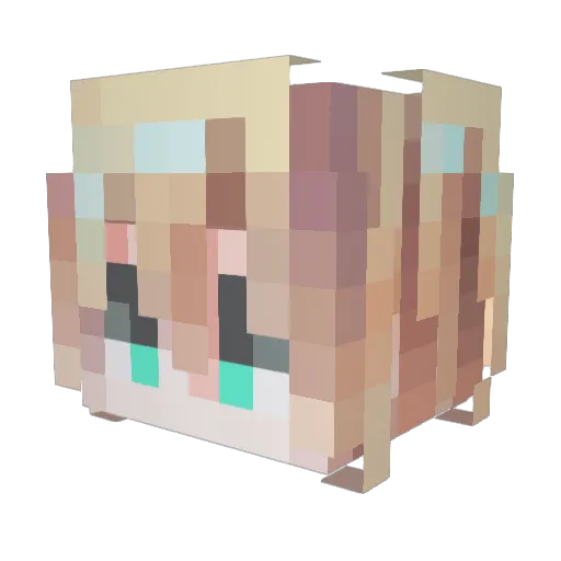 ZykonPrime Minecraft avatar head, 3D render