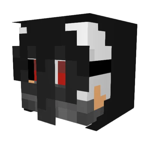 Zykrium Minecraft avatar head, 3D render