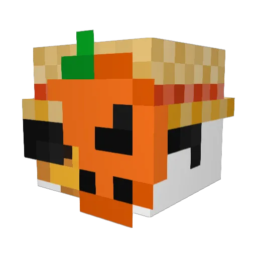 Zyksiuu Minecraft avatar head, 3D render