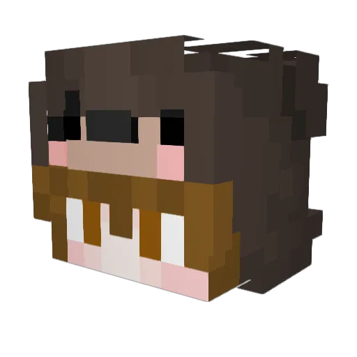 Zylexn Minecraft avatar head, 3D render