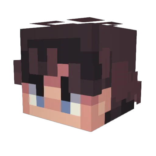 Zyliss02 Minecraft avatar head, 3D render