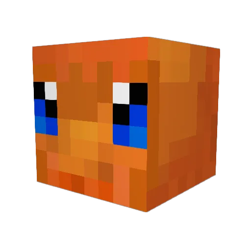 Zylix99 Minecraft avatar head, 3D render