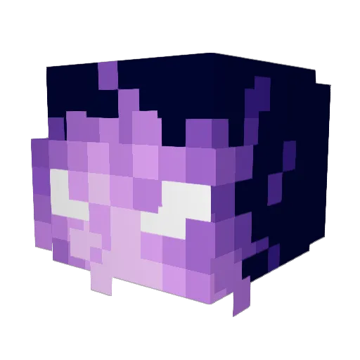 Zylohex Minecraft avatar head, 3D render
