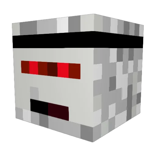 ZylowhBrokenLife Minecraft avatar head, 3D render