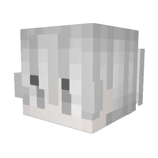 ZylxN Minecraft avatar head, 3D render