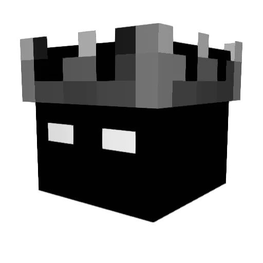 ZynRave Minecraft avatar head, 3D render