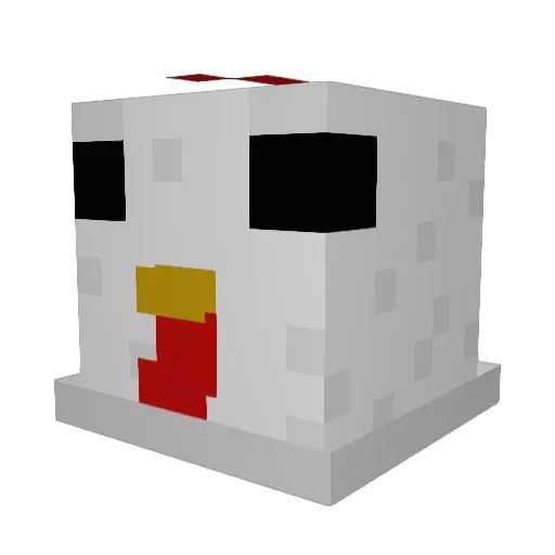 Zyncrize Minecraft avatar head, 3D render