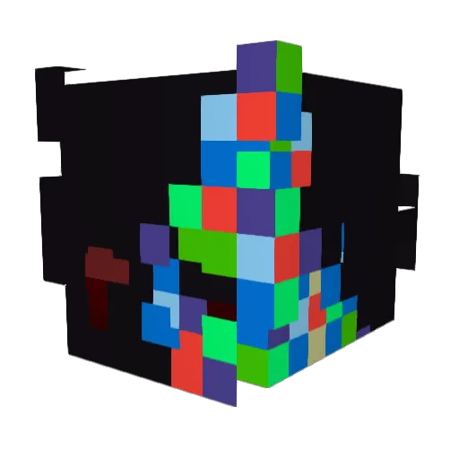 Zyndraeth Minecraft avatar head, 3D render