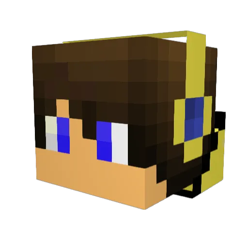 ZynesCo Minecraft avatar head, 3D render