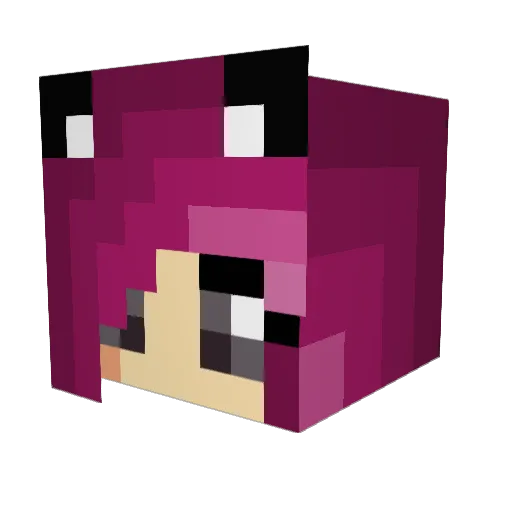Zyngaboo Minecraft avatar head, 3D render