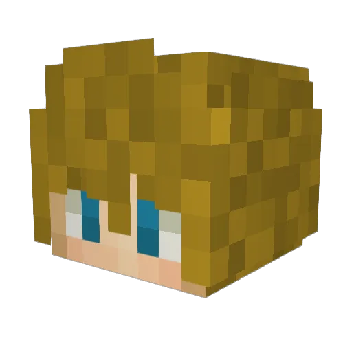 Zyno69 Minecraft avatar head, 3D render