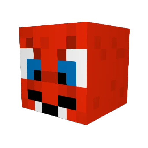 Zynogon Minecraft avatar head, 3D render