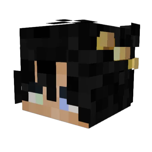 ZyntacGames Minecraft avatar head, 3D render