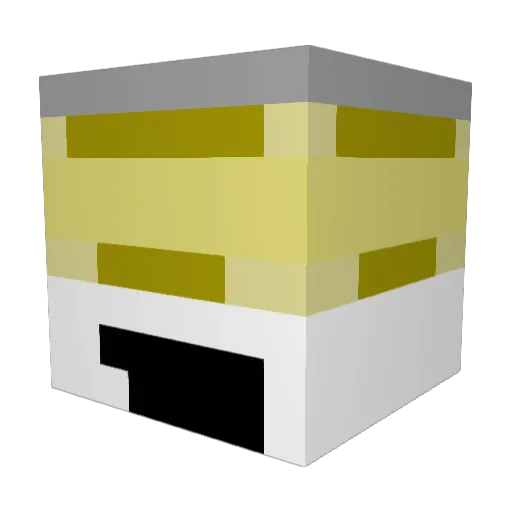 Zyntrek Minecraft avatar head, 3D render