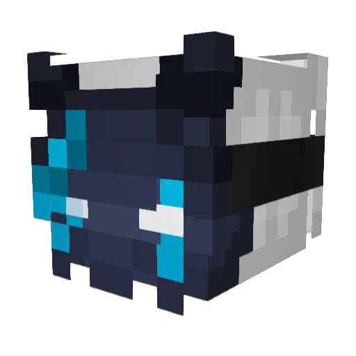 Zyntsu Minecraft avatar head, 3D render
